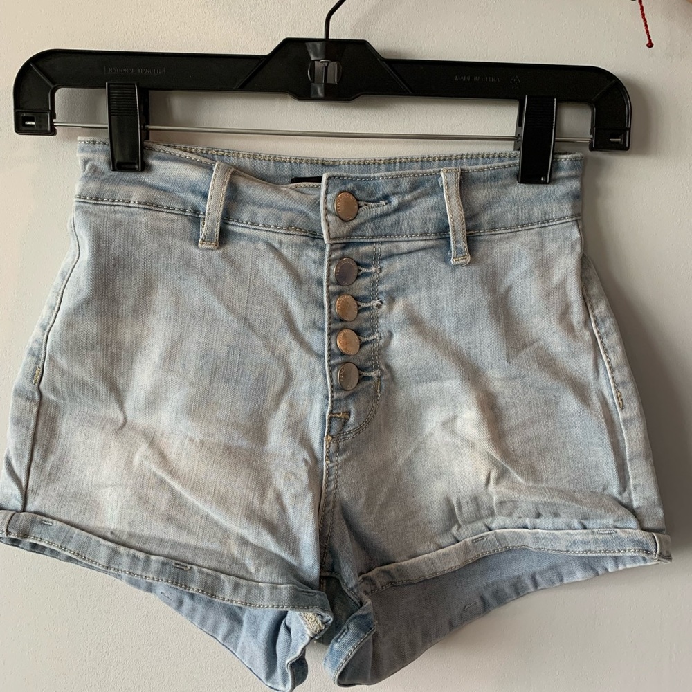 Kendall and Kylie high rise jean shorts